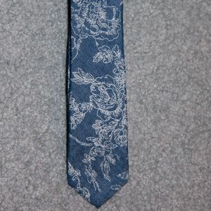 MENS PENGUIN BLUE FLORAL TIE